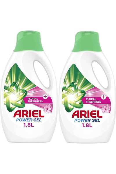 Ariel Automatic Liquid Gel with a Touch of floral Freshness 1.8L (Pack of 2)