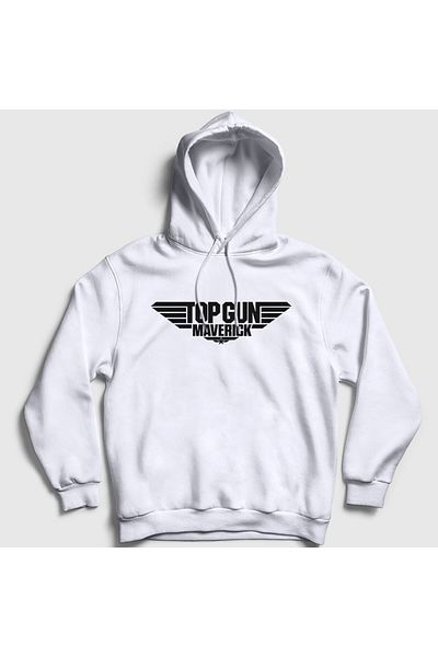 Presmono Ταινία Tom Cruise Pilot Maverick Unisex Λευκή κουκούλα φούτερ - Top Gun 459690 ττ