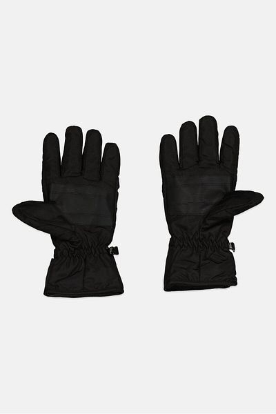Canada Weather Gear Men 1 Pair Brand Logo Ski Glove, Black
