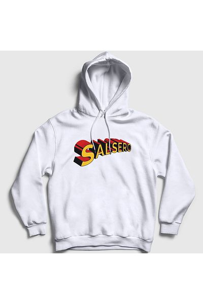 Presmono Λευκό φούτερ Unisex Salsero Salsa Dance Hooded - 466800 ττ