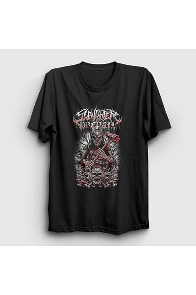 Presmono Unisex Μαύρα Κρανία - Μπλουζάκι Slaughter To Prevail 461548 ττ