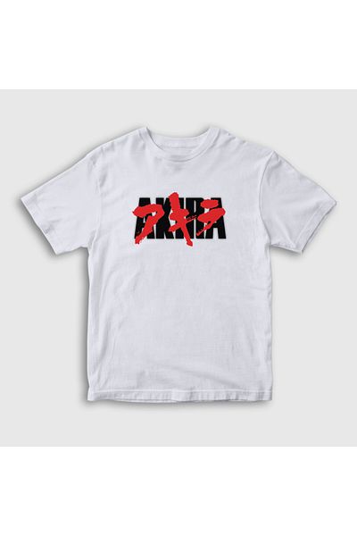 Presmono Παιδικό μπλουζάκι Akira Unisex - Λευκό, Λογότυπο ταινίας Anime, 453601 ττ