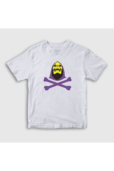Presmono Λευκό Unisex Παιδικό T-Shirt - Skeletor He Man 434027 ττ