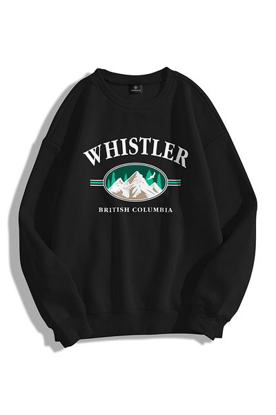 Trendiz Unisex Φούτερ με κουκούλα Whistler Crewneck
