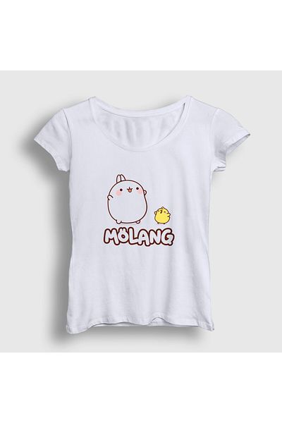 Presmono Tricou alb Molang Piu Piu Molang pentru femei - 464852 tt