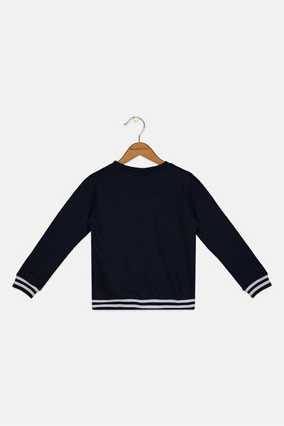 Nautica Toodlers Boy Embroidered Long Sleeve Sweatshirt, Navy