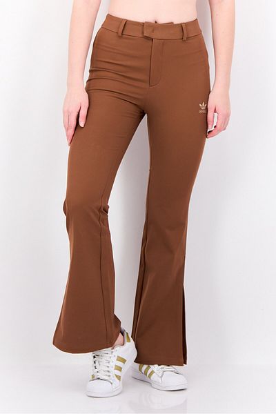 adidas Women Sportswear Fit Outdoor Wide Leg Pants, Brown