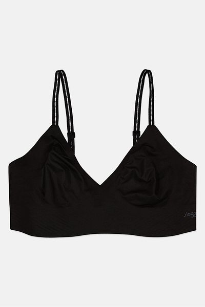SLOGGI Women Non Padded Plain Bralette, Black