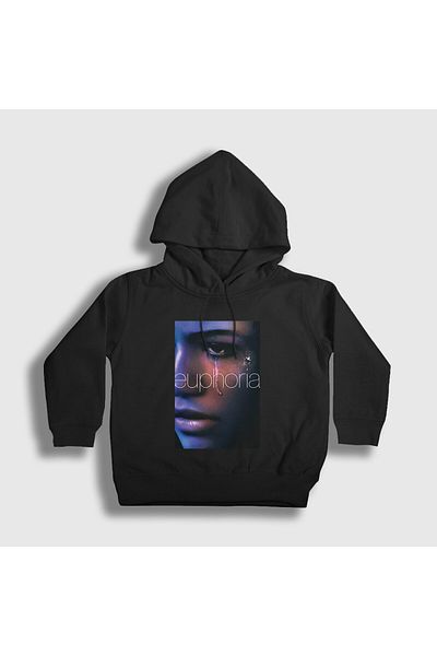 Presmono Унисекс детски черен суитшърт Zendaya Rue Series Euphoria Door 462392tt