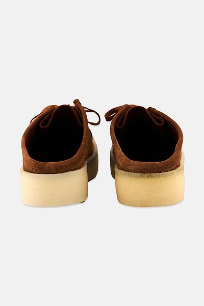 CLARKS Men Standard Fit Wallabeecup Slip On Mules, Brown