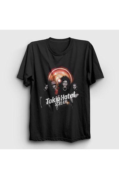 Presmono Tokio Hotel Unisex Μαύρο T-Shirt - 444378 ττ