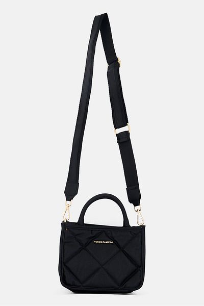 Vince Camuto Women Ravello Quilted Cross Body Bag 17 H X 23 L X 12 W Cm, Black