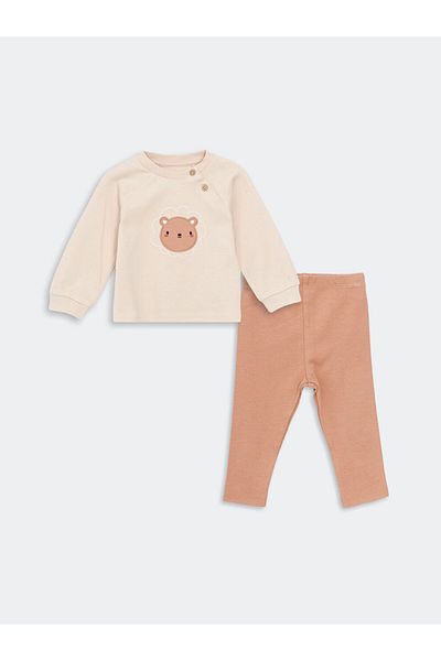LC Waikiki Crew Neck Embroidered Baby Boy Suit