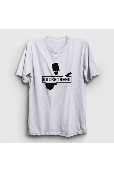 Presmono Λευκό λογότυπο Unisex Buckethead T-Shirt - 456460 ττ