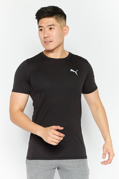 Puma Men Sportswear Fit Short Sleeve Training T Shirt, Black
