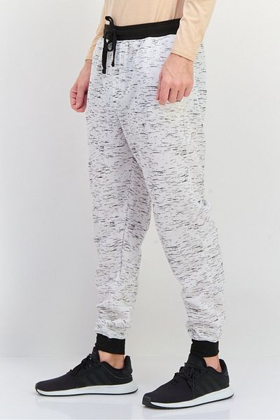 Brooklyn's Best Men Regular Fit Heather Sweatpants, White