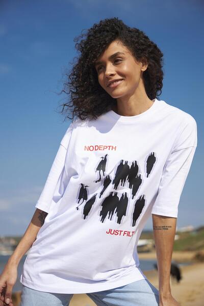 Trendiz Λευκό μπλουζάκι Unisex No Depth