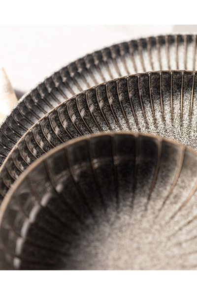 Madame Coco Prendre 6 Kişilik 24 Parça Yemek Takımı - Koyu Gri