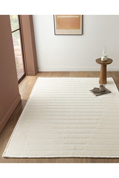 Madame Coco Treıllıs Halı - Kemik - 160x230 cm