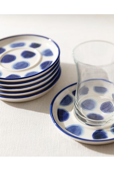 Madame Coco Grand Rond 6-Piece Tea Plate Set