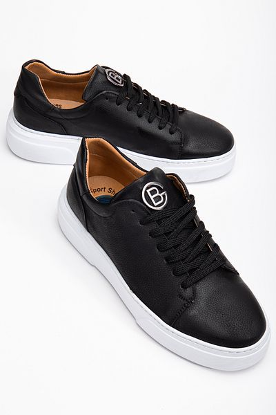 Sanvio Tarzkar Men's Black Casual Flexible Comfortable Stitched Lightweight Eva Sole Walking Guaranteed Sports Shoes Sneakers