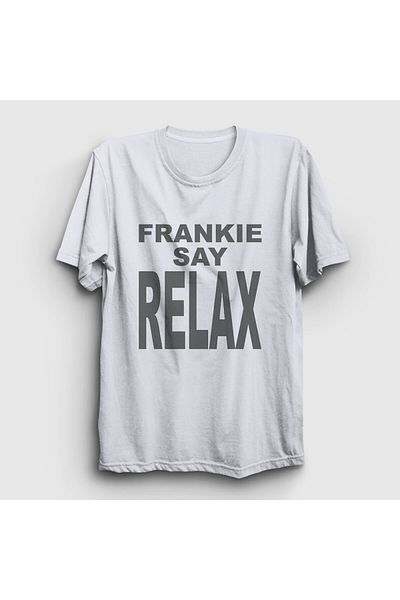 Presmono Frankie Say Relax Ross Dizi Friends Λευκό μπλουζάκι Unisex - 490211 tt