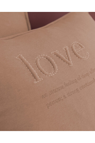 Madame Coco Bobigny Supersoft Tek Kişilik Comforter Set - Pudra