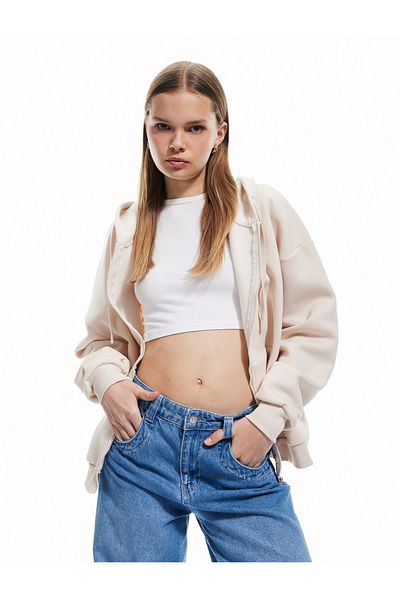 Koton Oversize mikina Kangaroo Pocket s kapucí