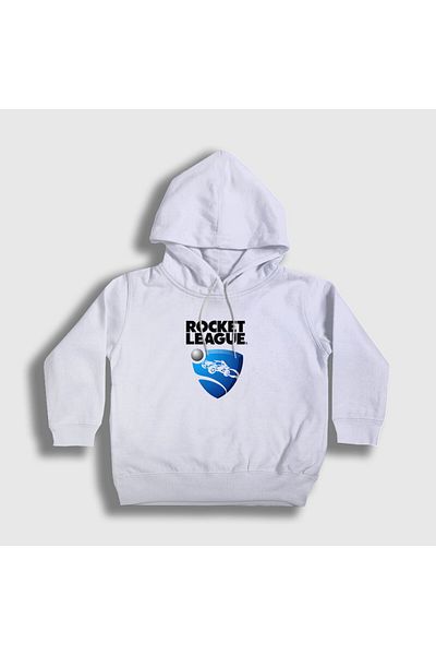 Presmono Hanorac alb pentru copii unisex cu logo Rocket League - cu glugă 491589 tt