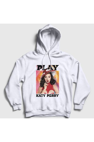 Presmono Φούτερ με λευκή κουκούλα Katy Parry Musical Unisex - 486527 ττ