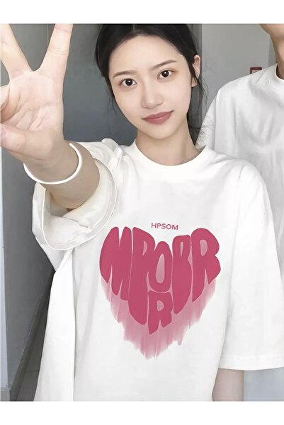 Cupla Tricou alb unisex cu oglindă