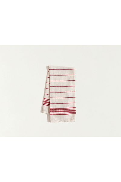 Madame Coco Linda Drying Cloth - Red/ecru - 40x60 Cm