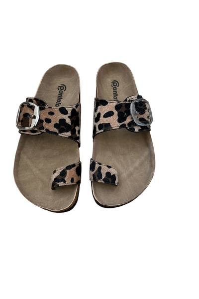 COMFORT OF PANTOFOLE PAPUCI DE LEOPARD
