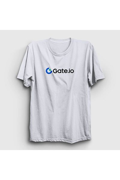Presmono Μπλουζάκι Unisex Bitcoin Blockchain - Λευκό, λογότυπο Io Gate 485190 ττ