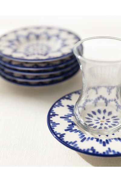 Madame Coco Luxe Mixte 6-Piece Tea Plate Set