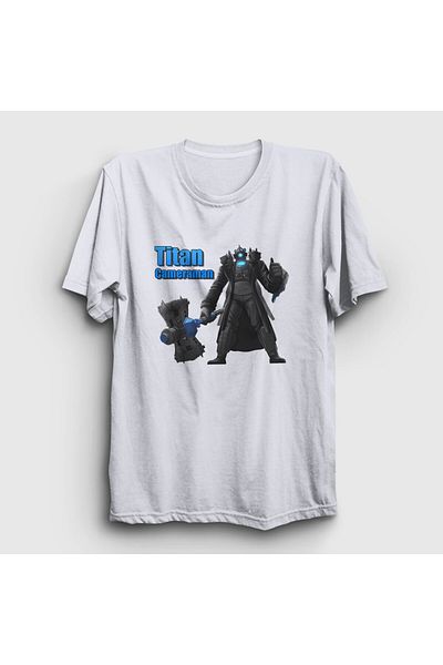 Presmono Unisex White Titan Cameraman - T-Shirt Skibidi Toilet 482440 ττ