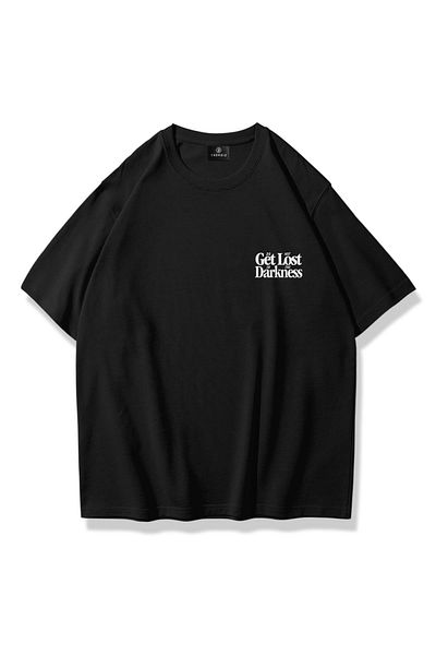 Trendiz Unisex Get Lost T-shirt Μαύρο