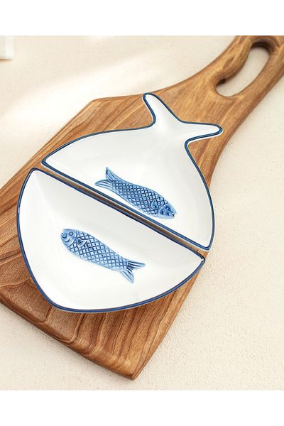 Madame Coco Marine 2 Piece Presentation Plate Set