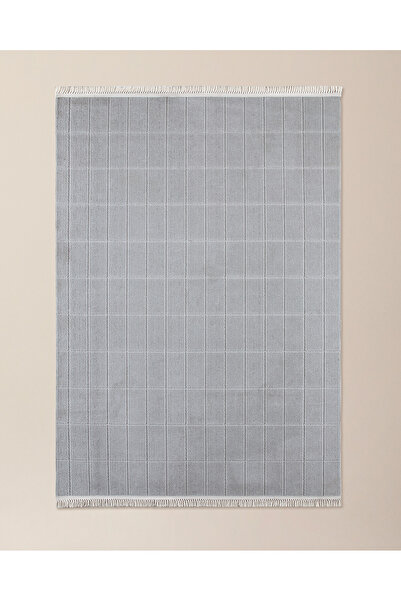 Madame Coco Crochet Halı - Gri - 155x225 Cm