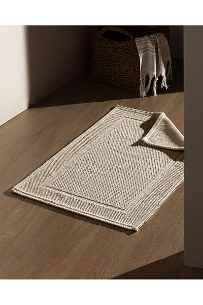 Madame Coco Barres Bath Mat - Beige - 50 X 80 cm