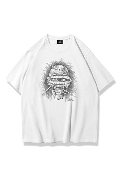 Trendiz Λευκό μπλουζάκι Travis Scott Unisex Utopia Psycho