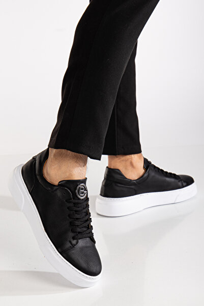 Sanvio Tarzkar Pánské černé denní flexibilní pohodlné prošívané lehké Eva podrážka vycházkové zaručené sportovní boty tenisky