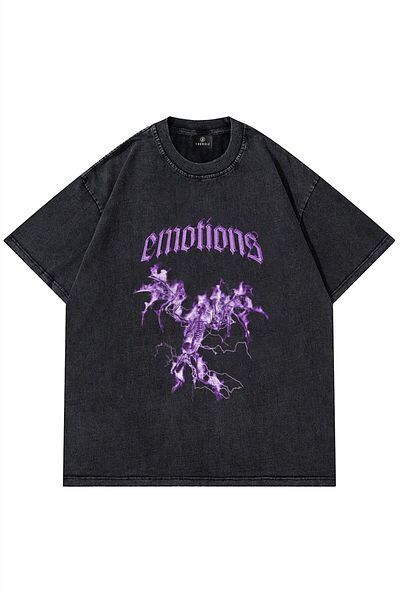 Trendiz Μπλουζάκι Unisex Emotions Washable Αντιόξινα