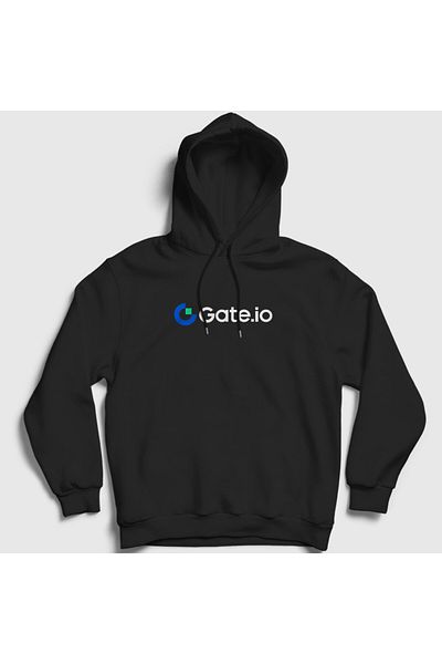 Presmono Μαύρο φούτερ με κουκούλα Unisex Gate Io Bitcoin Blockchain - 485279 ττ