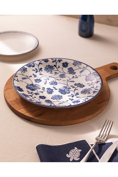 Madame Coco Rêve Bleu Fleur Serving Plate 25 cm