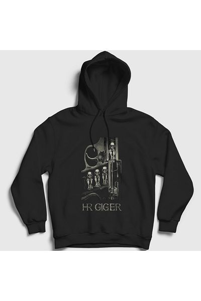 Presmono Унисекс суитшърт с качулка Hr Giger - Birth Machine 484310tt