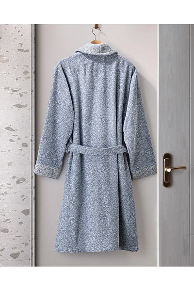 Madame Coco Halat de baie unisex din bumbac - albastru, fire Brest 100% bumbac vopsite