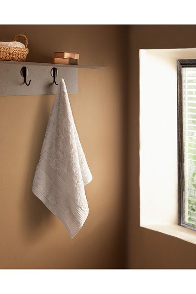 Madame Coco Clarette Face Towel - Soft Gray - 50x80 cm