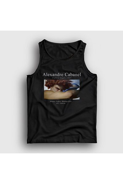 Presmono قميص داخلي أسود للجنسين من Alexandre Cabanel - رسام الملاك السقوط 484658 تي تي