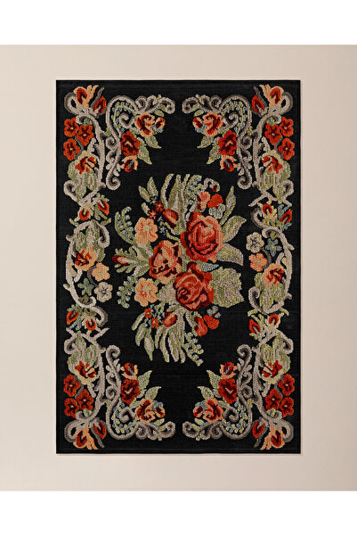 Madame Coco Lubien Halı - 160x230 Cm - Siyah